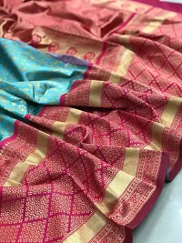 Fancy Lichi Silk Jacquard Work Saree for Women-thumb2