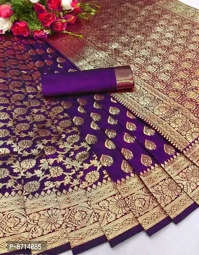 Beautiful Lichi Silk Jacquard Saree for Women-thumb0