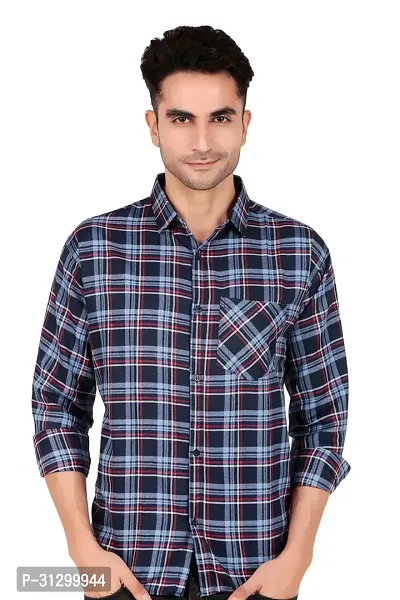 Stylish Checked Shirt For Mens-thumb0