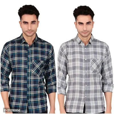 Stylish Checked Shirt For Men Pack Of 2