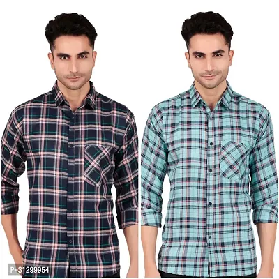 Stylish Checked Shirt For Men Pack Of 2