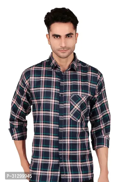 Stylish Checked Shirt For Mens-thumb0