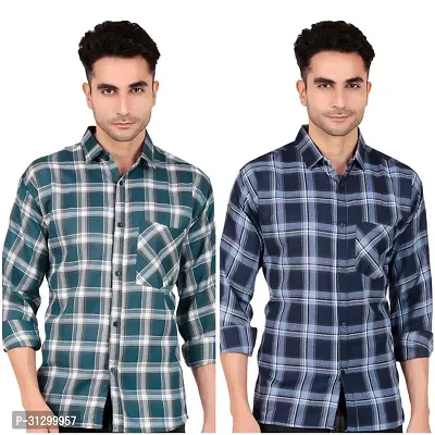 Stylish Checked Shirt For Men Pack Of 2