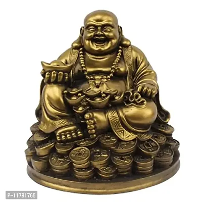 Murti spandan Resin Fengshui Figurine Laughing Buddha Sitting-thumb0