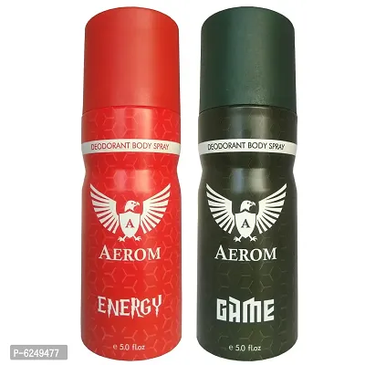 Energy And Game Deodorant Body Spray For Men, 300 ml (Pack Of 2)