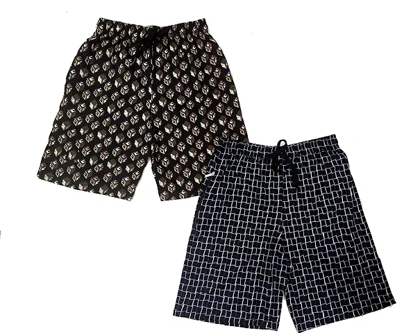 Set 2 Cotton Bermuda Shorts For Boys