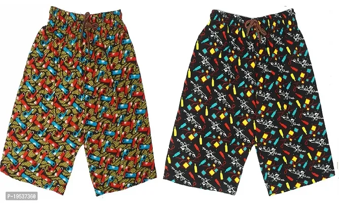 Cotton Bermuda shorts for boys  (pack of 2)-thumb0