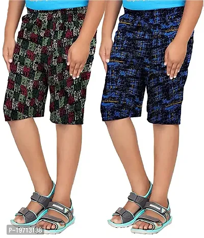 Cotton Bermuda shorts for boys  (Pack of 2)-thumb0