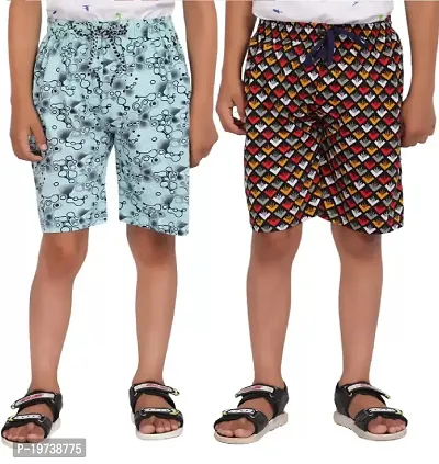 Cotton Bermuda shorts for boys  (Pack of 2)