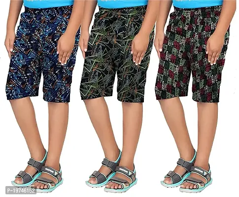 Cotton Bermuda shorts for boys  (Pack of 3)