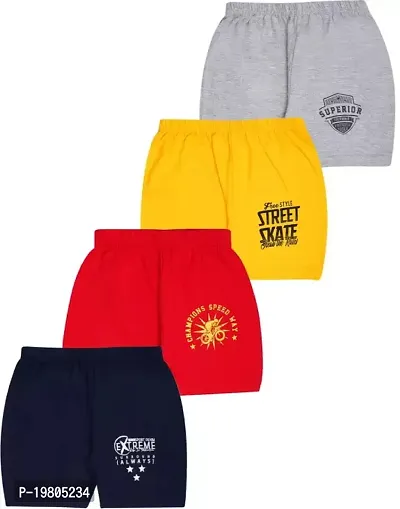 Cotton shorts for boys  (Pack of 4)-thumb0