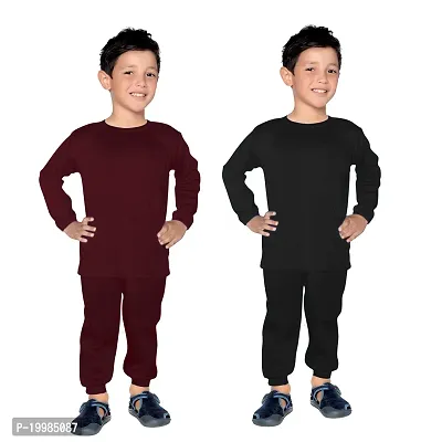 Thermal Wear Top Pajama Set for Boys, Girls, Kids Baby (Pack of 2 Set)-thumb0