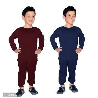 Thermal Wear Top Pajama Set for Boys, Girls, Kids Baby (Pack of 2 Set)