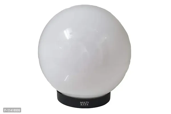 Multy Rays 7 Watts Garden/Pillar/Park and gate Fixture, Pole Lamp Without Bulb, White, Round-thumb0