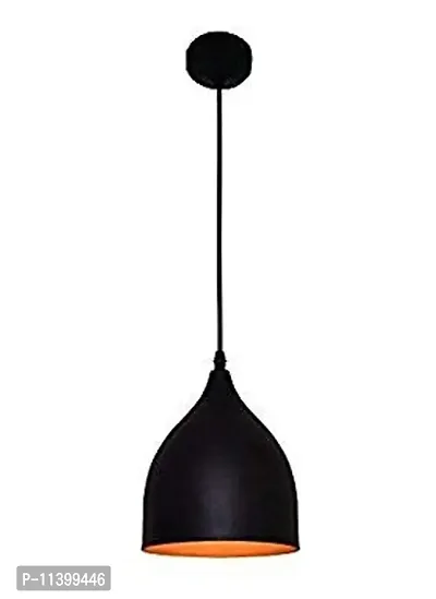 Multy Rays Down Ward Wine Glass Shape Round Black Hanging Light (Black)