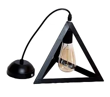 Multy Rays Vintage Black Metal Triangle Shape Hanging Pendant Ceiling Light Lamp Industrial Retro Country Style-thumb4