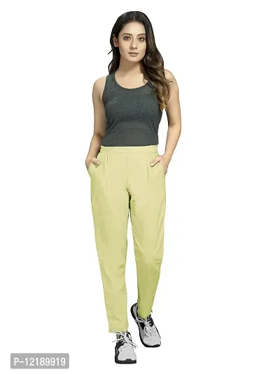 DUNT:-Women's Cotton Pants Pale Lime