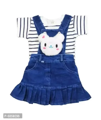 Blue Dungarees for Girls-thumb0