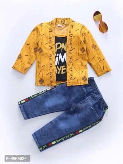 Classic Cotton Blend Printed Clothing Sets for Kids Boys