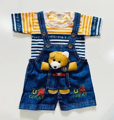 Fancy Denim Dungarees for Baby Boy