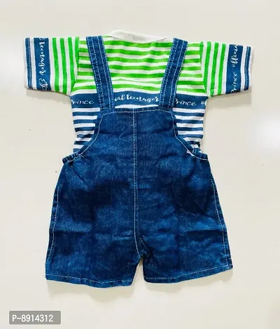 Fancy Denim Dungarees for Baby Boy-thumb2