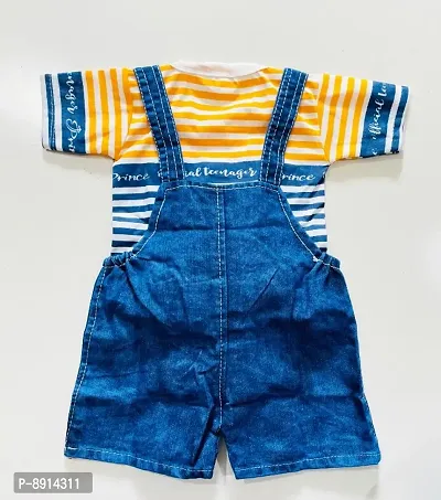 Fancy Denim Dungarees for Baby Boy-thumb2
