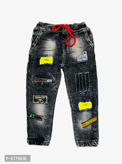 Fancy Denim Jeans For Baby Boy-thumb0