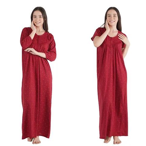 New In Cotton Hosiery Nightdress Women's Nightwear 