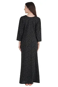 Trendy Printed Sinkar Cotton Full Sleeves Women's Nightdress Nighty Pack of 1-thumb1