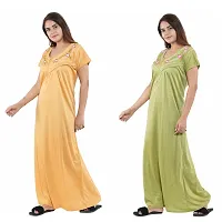 Trendy Hosiery Cotton Half Sleeves Women's Feeding Nightdress Nighty Pack of 2- SP1015-thumb4