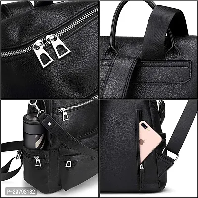 Women High Qulity PU Lather Multipurpose Backpack Handbag Purse, Travel Backpack Shoulder Bag for Ladies and Girls-BP1001-thumb5