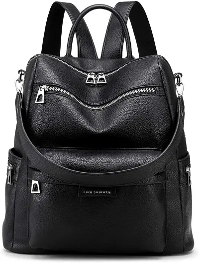 Women High Qulity PU Lather Multipurpose Backpack Handbag Purse, Travel Backpack Shoulder Bag for Ladies and Girls-BP1001