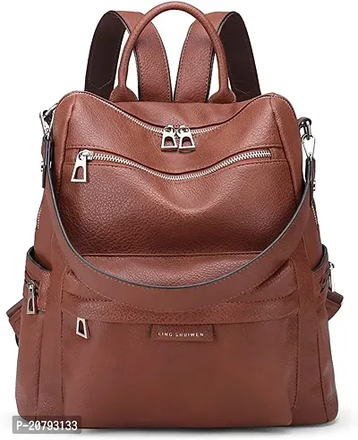 Women High Qulity PU Lather Multipurpose Backpack Handbag Purse, Travel Backpack Shoulder Bag for Ladies and Girls-BP1002-thumb0