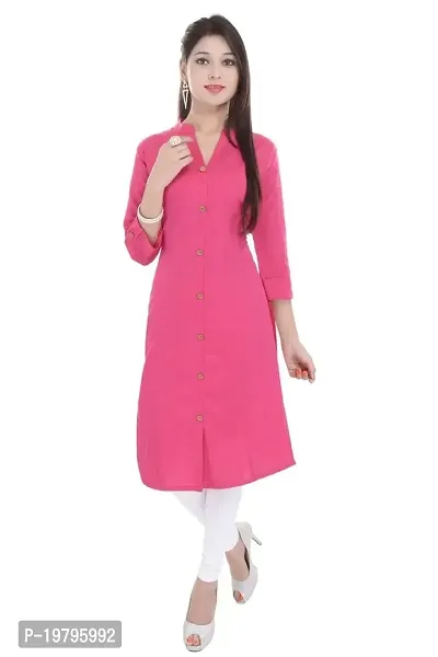 Alobha Kurtis for Women (Cotton, Pink, Size-44, AGKI-111-XXL)