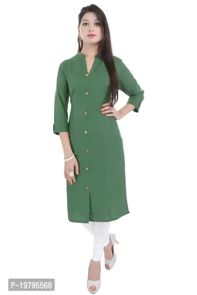 Alobha Kurtis for Women (Cotton, Green, Chest- 38inches)