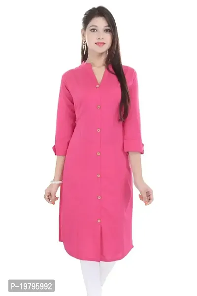 Alobha Kurtis for Women (Cotton, Pink, Size-44, AGKI-111-XXL)-thumb2