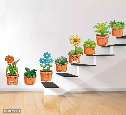 Flower Pot Wall Stickers And Murals