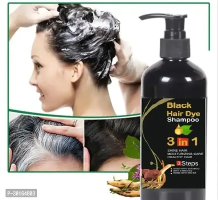 3 In 1 Black Hair Dye Shampoo-300 ml-thumb0