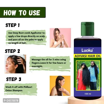 Adivasi Natural Made Powerful Effective Jadibutiya Hair oil Hair Oil-thumb2