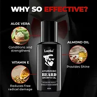 Ayurvedic Beard Growth Oil, Enriched with Vitamin E, Stimulate Beard Growth Hair Oil-thumb1