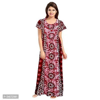 Elegant Cotton Printed Nighty For Women- Pack Of 2-thumb4