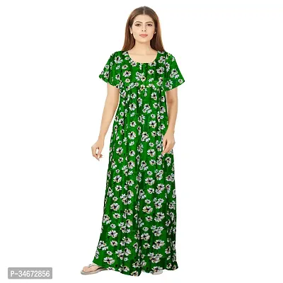 Elegant Cotton Printed Nighty For Women- Pack Of 2-thumb2