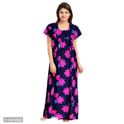 Elegant Cotton Printed Nighty For Women- Pack Of 2-thumb2