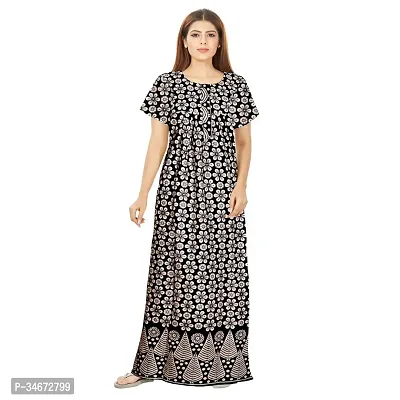 Elegant Cotton Printed Nighty For Women- Pack Of 2-thumb4