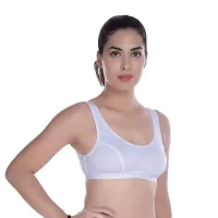 Bodybest Cotton Blend Semi Coverage Sports Bra (3 Colours  6 Sizes)-thumb1