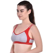 Bodybest Racer Back Medium Impact Sports Bra - Non Padded Non Wired High Coverage-thumb1