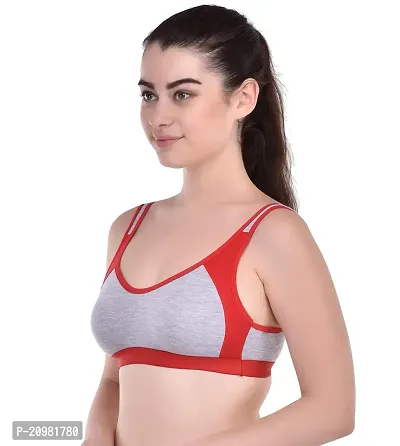 Bodybest Racer Back Medium Impact Sports Bra - Non Padded Non Wired High Coverage-thumb2