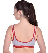 Bodybest Racer Back Medium Impact Sports Bra - Non Padded Non Wired High Coverage-thumb2