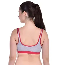 Bodybest Racer Back Medium Impact Sports Bra - Non Padded Non Wired High Coverage-thumb2