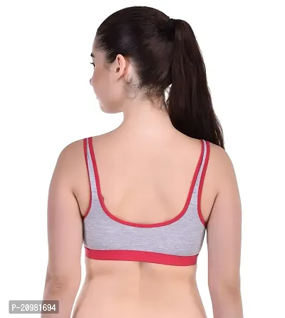 Bodybest Racer Back Medium Impact Sports Bra - Non Padded Non Wired High Coverage-thumb3